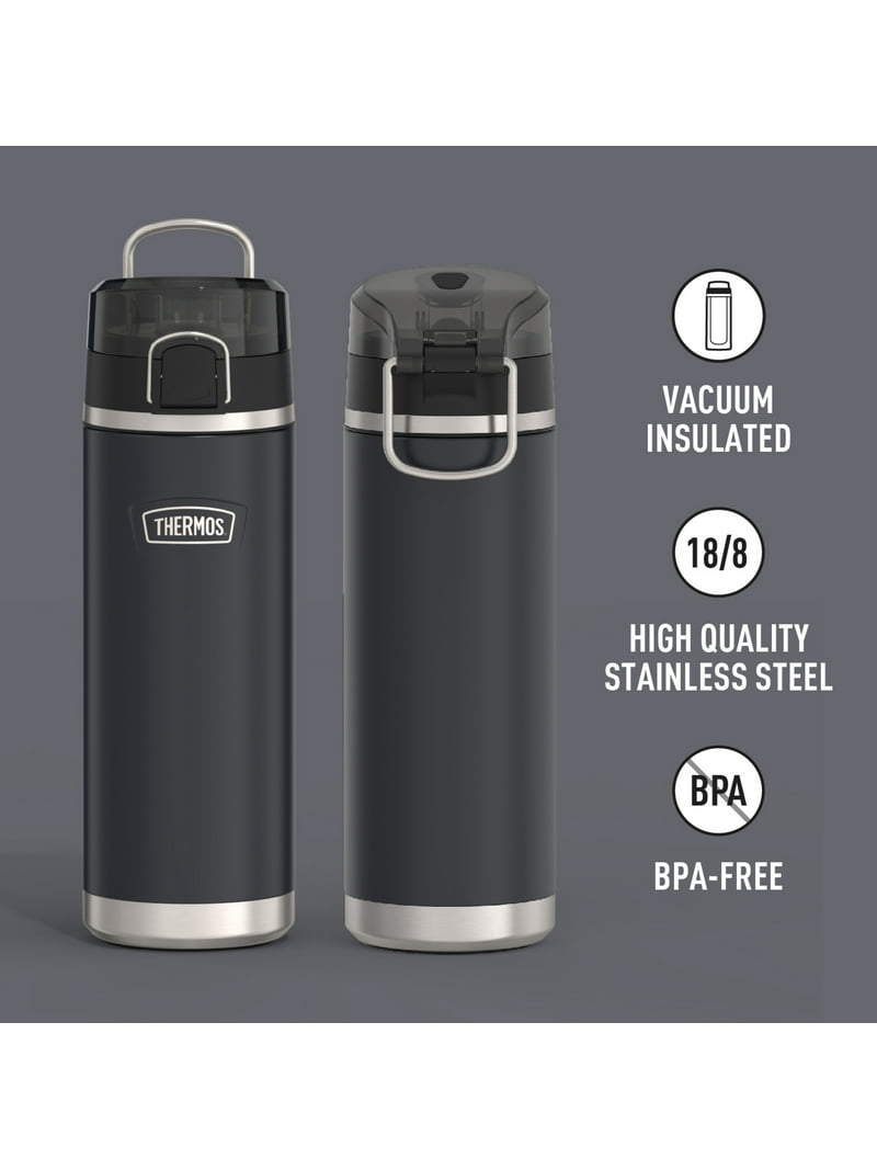 Thermos, Water Bottle, 24oz, Stainless Steel, Gray - Walmart.com