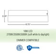 thumbnail image 5 of Kira Home Luna 9" Integrated LED Flush Mount (25W), Low-Profile Gold Ceiling Light, Heavy Frosted Glass Diffuser, 5 of 7