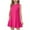 ZA-Hot Pink-sales today clearance, variant on MKOSPLRT Sleeveless Dresses for Girls 5-15Y Crew Neck Ruffle Hem Tiered Dresses Solid Casual Beach Sundress Summer Tank Dress with Pockets