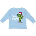 thumbnail image 3 of Inktastic Feliz Navidad Christmas Cactus in Santa Hat Boys or Girls Long Sleeve Toddler T-Shirt, 3 of 5