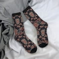 thumbnail image 5 of KLL Retro Floral Print Cool Socks Men's Women's Crew Socks Funny Crazy Novelty Stockings, 5 of 6