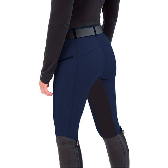 European and American Fashion Equestrian Pants Slim Fit Elastic Splicing Riding Pants Casual Small Leg Pants