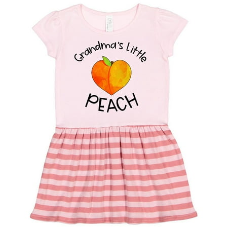 

Inktastic Grandma s Little Peach Cute Peach Heart Gift Toddler Girl Dress