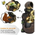 thumbnail image 5 of Magic Union Outdoor Water Fountain with Flower Pot and Lights - Cascading Pitchers Farmhouse Fountains and Waterfalls, Garden Fountain Outdoor Patio Decor, Waterfall Fountain Indoor and Outdoor, 5 of 9