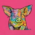 thumbnail image 2 of Dean Russo The Pig Animal Lover Womens Slim Fit Junior Tee, Raspberry, Large, 2 of 6