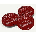 thumbnail image 3 of Inkdotpot Pack Of 100 Real Silver Foil Paper Tags Let Love Sparkle Wedding Favor Hang Tags, 3 of 6