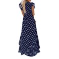 thumbnail image 3 of Aiyino Women's Summer Floral Print Cross V Neck Casual Comfort Dress Bohemian Long Dresses, 3 of 6