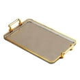 thumbnail image 3 of Serving Tray with Handles Storage Tray Food Trays Practical for Bar, Kitchen, Dining Room Lightweight Versatile Sturdy Ottoman Decor Platter Edge, 3 of 8