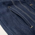 thumbnail image 5 of Men 2-Piece Hardcore Unwashed Denim Standard Fitted Jean Suit Jacket & Pants, 5 of 5