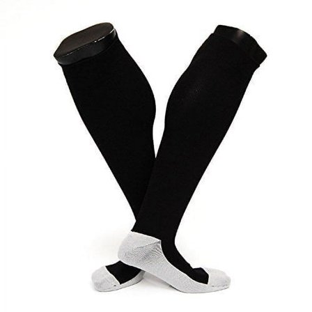 Lovely Annie Women's 1 Pair Knee High Sports Socks Size M XL0020-05Black