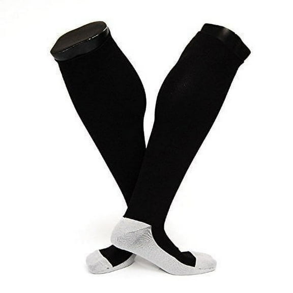 Lovely Annie Women's 1 Pair Knee High Sports Socks Size M XL0020-05Black