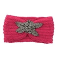 thumbnail image 2 of Pink Cute Headbands for Women Polyester Non Slip Soft Elastic Hair Bands Yoga Running Sports Workout Gym Head Wraps, Knotted Cotton Cloth African Turbans Bandana One size, 2 of 2