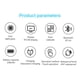 thumbnail image 3 of Seitruly Wireless 4.0 Sport Wristband Smart Watch mide la presión arterial del cardíaco Relojes inteligentes Negro NO1, 3 of 6