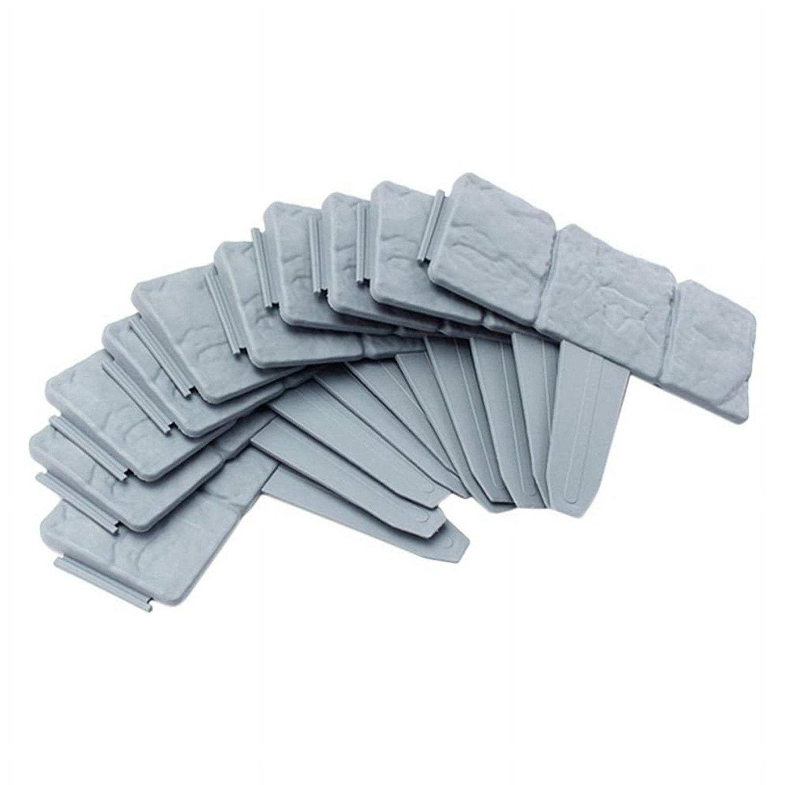 Garden Landscape Edging Borders No ,20 PCS 16 FT Lawn Edging for Landscaping,Plastic Fencing Lawn Border