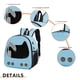 thumbnail image 2 of Mochila Transportadora De Mascotas Pet Carrier Mochila Transpirable Pet Outing Bag Pet Carrying Front Bag (Azul) Wdftyju Libre de BPA, 2 of 3
