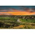 thumbnail image 2 of Galloimages Online 32x23 Black Ornate Wood Framed with Double Matting Museum Art Print Titled - Sunrise At River Bend Overlook, 2 of 4