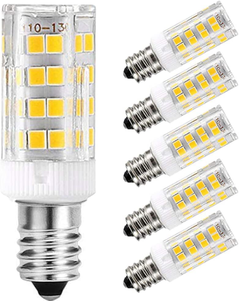 Immoraliteit Zielig Cadeau 5pcs E14 LED Light Bulbs 5W Equivalent 40W Incandescent Bulb, E14 European  Base Bulb, Dimmable, White 6000K, 400LM - Walmart.com