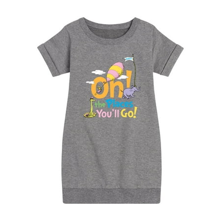

Dr. Seuss - Oh! The Places You ll Go - Toddler And Youth Girls Fleece Dress