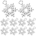 thumbnail image 4 of 100pcs Jewelry Charms Snowflake Charms Snowflake Decor Snowflake Pendants DIY Accessories, 4 of 8