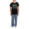 thumbnail image 4 of CafePress - Nashville Tennessee Women's Dark Pajamas - Women's Short Sleeve Print T-Shirt and Pants Dark Cotton Pajama Set, 4 of 7