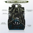 thumbnail image 6 of IC ICLOVER Tactical Backpack Cooler 40 Cans Double Deck Waterproof Leakproof Insulated Lunch Box Bag, Camouflage, 6 of 7