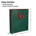 thumbnail image 2 of Pop Up Christmas Tree Bag - 34" Square Pre lit Christmas tree Container Oxford Polyester Fit 5-6.5 feet Pull Up Christmas Tree Bag (Green), 2 of 8