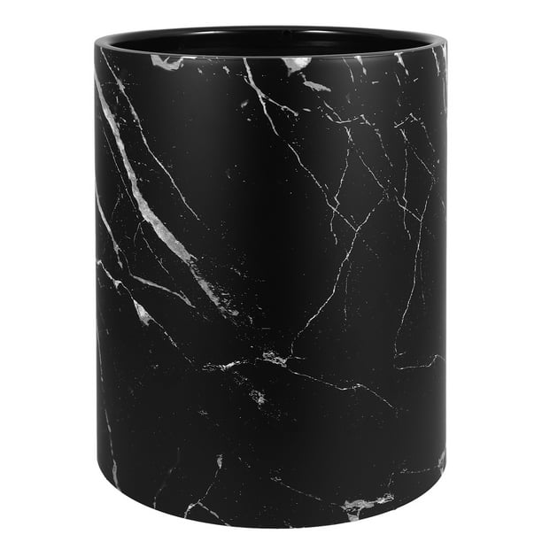 GOOHOCHY Cubo de basura con diseño de mármol, de plástico, para baño y cocina