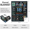 thumbnail image 2 of 18th Birthday Gifts for Boys Blanket 60"x50", 18 Year Old Boy Birthday Gifts, Cool Birthday Gifts for 18 Year Old Boys, 18 Year Old Boy Gifts, 18th Birthday Decorations, 18 Birthday Gift Ideas, 2 of 5