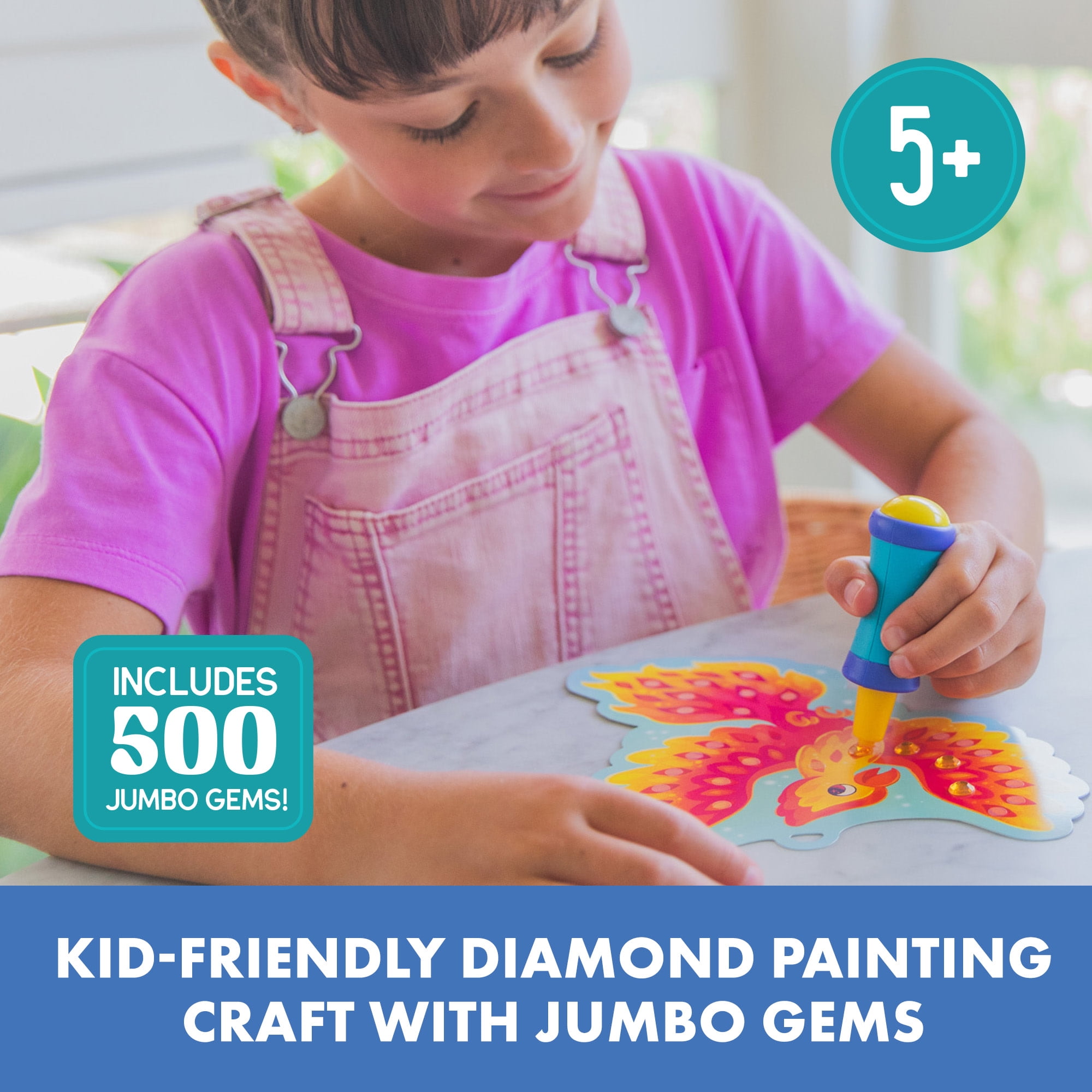 Educational Insights Jumbo Gem Kit, Arts & Crafts Sets And Supplies for Kids Ages 5+