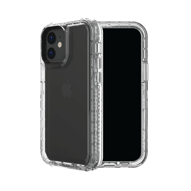 onn. Clear Rugged Case Phone Case with Builtin Microbial Protection