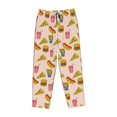 thumbnail image 6 of Fotbe Hamburger Pizza Coke Women's Pajama Pants,Sleepwear Pants,Pj Bottoms Drawstring And Pockets-, 6 of 7