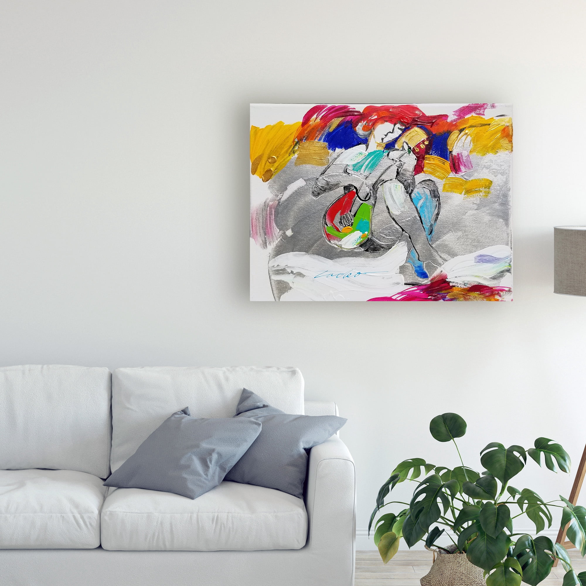 Trademark Fine Art 'Guitar Study Ii' Canvas Art by Tadeo Zavaleta