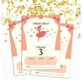 thumbnail image 2 of Darling Souvenir White Birthday Invitation Card 28 Pcs Fill or Write In Blank Invites Printable Party Supplies 5 x 7 Inches, 2 of 5