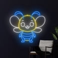 thumbnail image 3 of Handmadetneonsign Bee Neon Sign, Cute Bee Led Sign, Bee Smiling Led Light, Flying Bee Neon Light, 3 of 5
