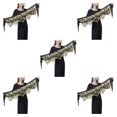 thumbnail image 2 of Guardurnaity Cadena de cintura de danza del vientre portátil de cinco capas de lentejuelas moneda cadera bufanda accesorios disfraces rendimiento Type2 NO2, 2 of 6