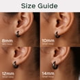 thumbnail image 5 of ChicSilver Hoop Earrings Solid 925 Sterling Silver Hypoallergenic Chunky Huggies Mothers Day Gifts Everyday Huggie Earrings for Women, 5 of 9