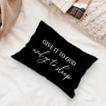 thumbnail image 5 of Give It to God，Go to Sleep, Decorative Pillows for Bed Bedroom, Christian Prayer Room Decor, Blue Christian Bible Pillow Covers 12x20, Print Black Sleep Themed Pillow Case Cushion Cover, 5 of 6