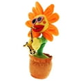thumbnail image 4 of Juguete musical para bebé con forma de planta para decoración de interiores y exteriores. Hojas de naranja, 4 of 9