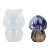 Sorrowso 3D Mushroom Silicone Mold Home Decorations Mold Mushroom Crystal Epoxy Mold for Resin Casting Soap Table Ornaments