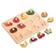 thumbnail image 4 of Rompecabezas de madera con forma de clavija para niños pequeños, motricidad fina, regalo navideño fruta, 4 of 9