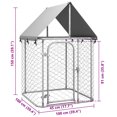 thumbnail image 4 of vidaXL Chenil Extérieur pour Chien avec Toit 100x100x150 cm, 4 of 4