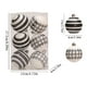 thumbnail image 3 of Adornos navideños de bolas blancas y negras con formas únicas | Juego de 6 piezas | Adornos de plástico de 7 cm para árboles de Navidad, fiestas y bodas, 3 of 5