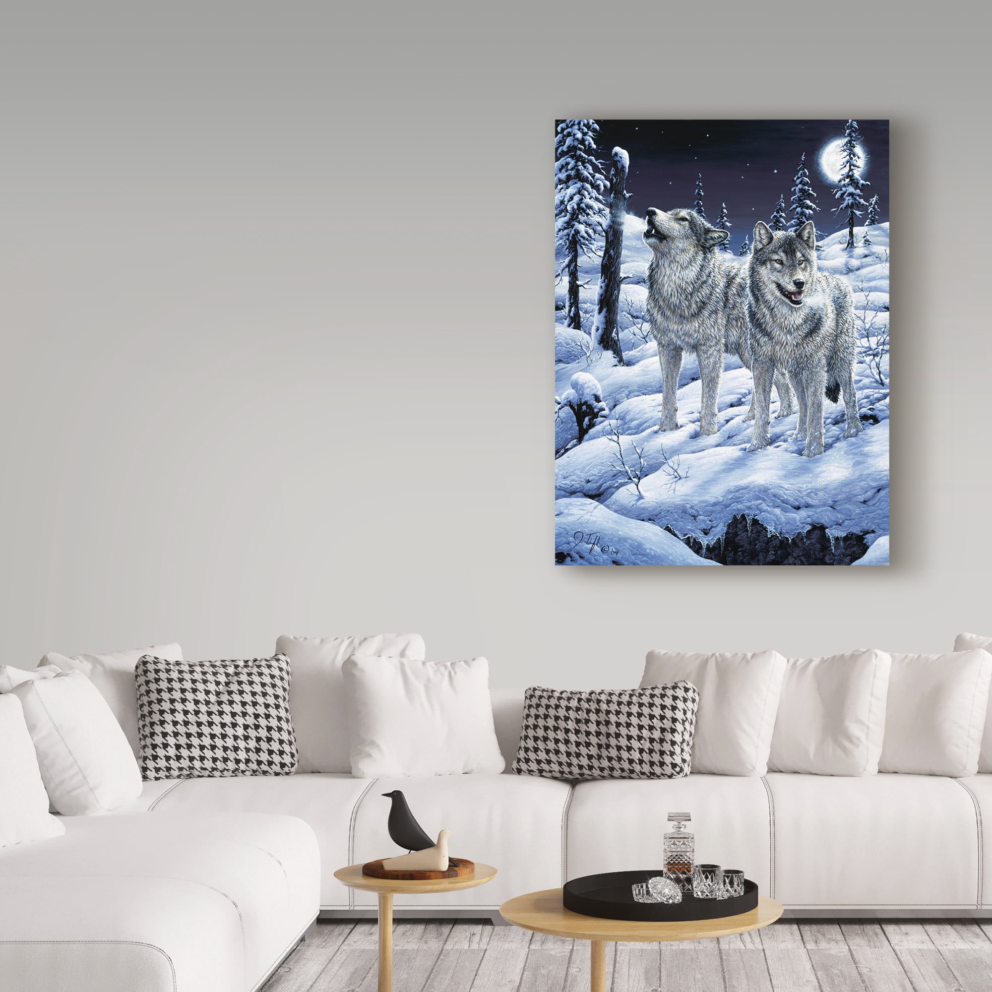 Trademark Fine Art 'Lunar Calling' Canvas Art by Jeff Tift