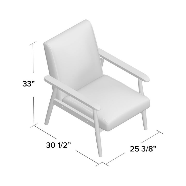 Beachwood 25.375 Wide Armchair Seat Depth Shallow Under 21 Overall Product Weight 25.35 lb. Walmart