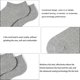 thumbnail image 4 of Guardurnaity 5 pares de calcetines de algodón, zapatillas de deporte de verano, cortos, transpirables, suaves, absorben el sudor, tobillos de moda, Medias, 4 of 6