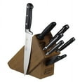 thumbnail image 1 of Winco KFP-BLKA 8 Piece Knife Set w/ Wooden Block, 1 of 1