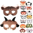 thumbnail image 4 of ColoMX 16 Uds. Máscaras de animales, recuerdos de fiesta, animales salvajes, animales de la selva, máscaras de papel, suministros para fiestas, 4 of 8