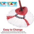 thumbnail image 5 of 3 Pack Casabella Mop Head Replacement Replacement Mop Heads Refill Compatible with O-Cedar EasyWring Microfiber Spin Mop, 5 of 5