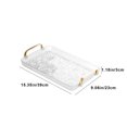 thumbnail image 3 of Gnmfd Plastic Cup Tray Multipurpose Serving Tray For Drinks Snacks Fruit, Rectangular Storage Tray For Living Room Dining Table Kitchen Closet Organizers Storage Christmas Party Décor, 3 of 6