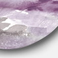 thumbnail image 2 of Designart 'Midnight at the Lake III Amethyst and Grey' Geometric Metal Circle Wall Art, 2 of 3